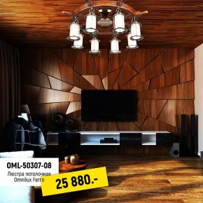 Потолочная люстра Omnilux Ferro OML-50307-08 в Нижнем Тагиле - nizhniy-tagil.mebel24.online | фото 2