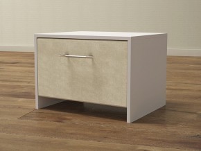 PROxSON Тумба Varna (ЛДСП Белая+ткань Белый/Savana Milk (молочный)) 51x40 в Нижнем Тагиле - nizhniy-tagil.mebel24.online | фото