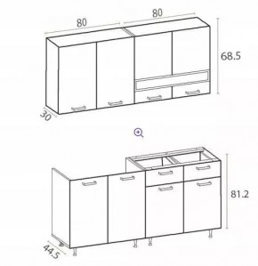 РИО-2 ЛДСП Кухонный гарнитур 1,6 м в Нижнем Тагиле - nizhniy-tagil.mebel24.online | фото 7