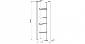 ЛИНДА-1 Шкаф 1-о дверный для белья (ЛНД.01) в Нижнем Тагиле - nizhniy-tagil.mebel24.online | фото 2