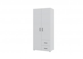 Шкаф 2-х створчатый с ящиками VICTOR (Белый) в Нижнем Тагиле - nizhniy-tagil.mebel24.online | фото