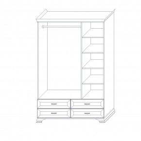 Шкаф 3-х дверный (корпус) Сиена в Нижнем Тагиле - nizhniy-tagil.mebel24.online | фото 3