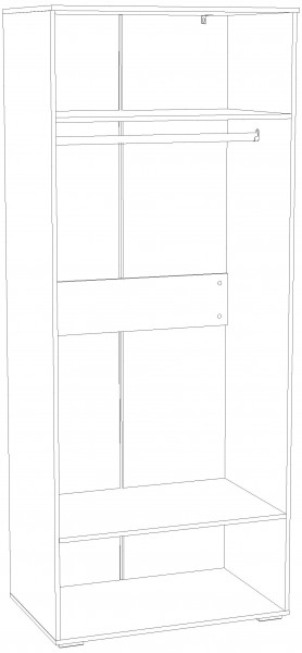 Шкаф для одежды НМ 041.42 "Банни" (Макарун) в Нижнем Тагиле - nizhniy-tagil.mebel24.online | фото 3