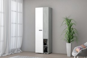 Шкаф Эльза (Бетонный Камень/Белый) в Нижнем Тагиле - nizhniy-tagil.mebel24.online | фото 1