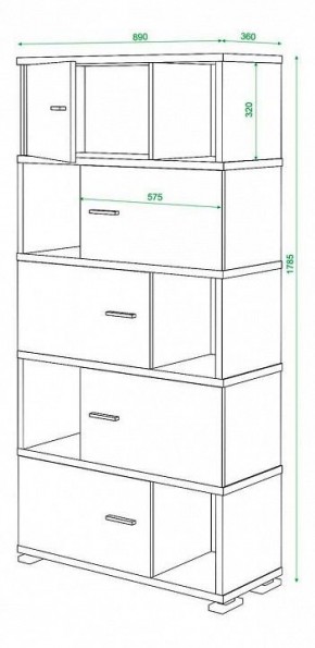 Шкаф комбинированный Домино СБ-30/5 в Нижнем Тагиле - nizhniy-tagil.mebel24.online | фото 3