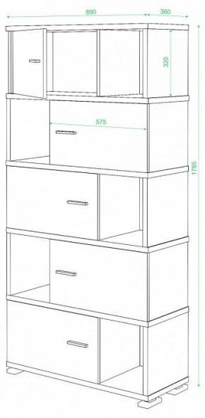 Шкаф комбинированный Домино СБ-30/5 в Нижнем Тагиле - nizhniy-tagil.mebel24.online | фото 3