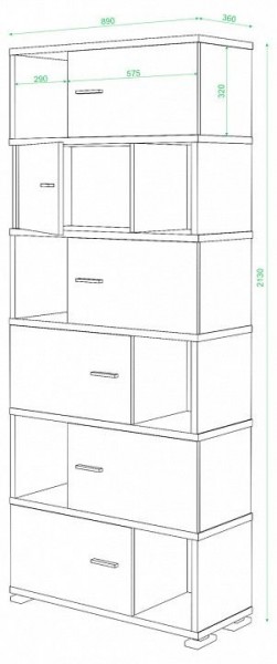 Шкаф комбинированный Домино СБ-30/6 в Нижнем Тагиле - nizhniy-tagil.mebel24.online | фото 2