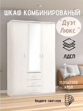 Шкаф комбинированный Дуэт Люкс с зеркалом в Нижнем Тагиле - nizhniy-tagil.mebel24.online | фото 7