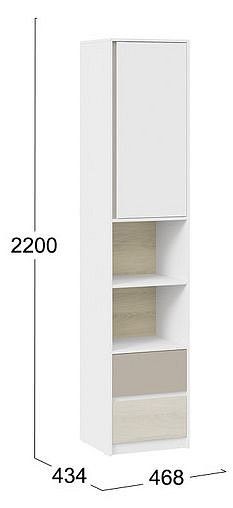 Шкаф комбинированный Сканди в Нижнем Тагиле - nizhniy-tagil.mebel24.online | фото 4