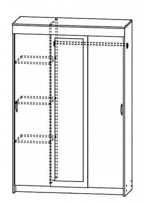 Шкаф-купе Бассо 1300 (Венге/Дуб белфорд) в Нижнем Тагиле - nizhniy-tagil.mebel24.online | фото 2