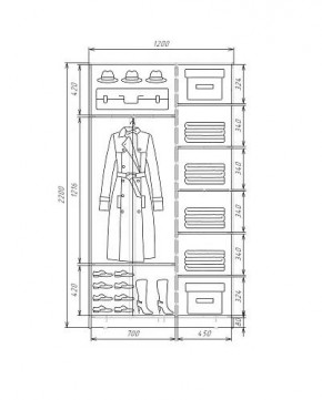 Шкаф-купе ХИТ 22-4-12-22 (420) в Нижнем Тагиле - nizhniy-tagil.mebel24.online | фото 5