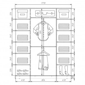 Шкаф-купе ХИТ 22-4-18/2-656 (420) в Нижнем Тагиле - nizhniy-tagil.mebel24.online | фото 2