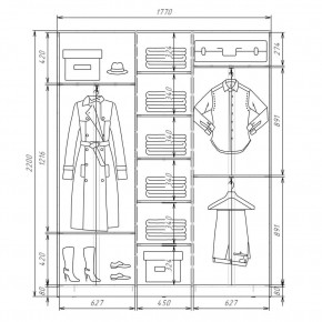 Шкаф-купе ХИТ 22-4-18-555 (420) в Нижнем Тагиле - nizhniy-tagil.mebel24.online | фото 2
