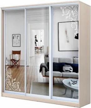 Шкаф-купе ХИТ 22-4-20-656 ОРНАМЕНТ в Нижнем Тагиле - nizhniy-tagil.mebel24.online | фото