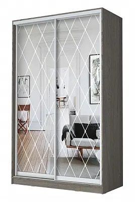 Шкаф-купе ХИТ 24-17-66 РОМБ БОЛЬШОЙ в Нижнем Тагиле - nizhniy-tagil.mebel24.online | фото