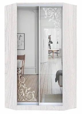 Шкаф-купе ХИТ-У-L-24-64-66 ОРНАМЕНТ в Нижнем Тагиле - nizhniy-tagil.mebel24.online | фото