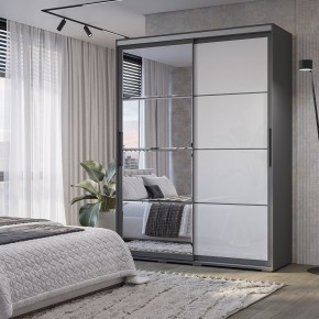 Шкаф-купе Крафт-6 1.6 м ШКК-06 (графит) в Нижнем Тагиле - nizhniy-tagil.mebel24.online | фото