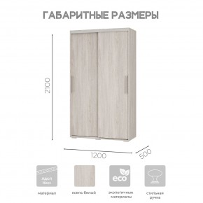 Шкаф-купе ШКК-11 (ясень белый) в Нижнем Тагиле - nizhniy-tagil.mebel24.online | фото 7