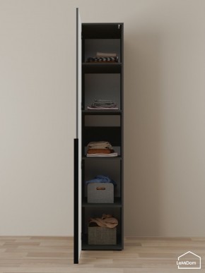 Шкаф Linnea MHR-1-2 2050х400х510 (Графит-М 11.1.25) в Нижнем Тагиле - nizhniy-tagil.mebel24.online | фото 4