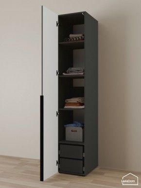 Шкаф Linnea MHR-1-4 2050х400х510 (Графит-М 11.1.25) в Нижнем Тагиле - nizhniy-tagil.mebel24.online | фото 5