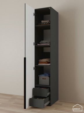 Шкаф Linnea MHR-1-4 2050х400х510 (Графит-М 11.1.25) в Нижнем Тагиле - nizhniy-tagil.mebel24.online | фото 6