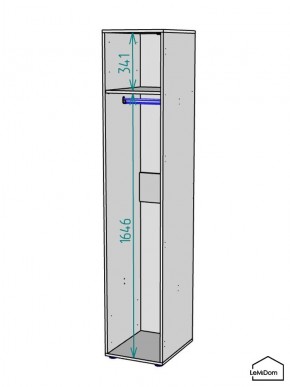 Шкаф Linnea MHR-1PO 2050х400х510 (Белый-М 11.1.1) в Нижнем Тагиле - nizhniy-tagil.mebel24.online | фото 3