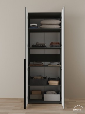 Шкаф Linnea MHR-2-2 2050х800х510 (Графит-М 11.1.25) в Нижнем Тагиле - nizhniy-tagil.mebel24.online | фото 4
