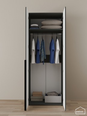 Шкаф Linnea MHR-2 2050х800х510 (Графит-М 11.1.25) в Нижнем Тагиле - nizhniy-tagil.mebel24.online | фото 4