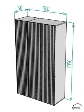 Шкаф Linnea MHR-3-2 2050х1200х510 (Белый-М 11.1.2) в Нижнем Тагиле - nizhniy-tagil.mebel24.online | фото 2