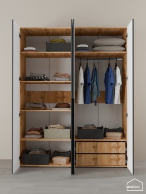 Шкаф Linnea MHR-4-2 2050х1600х510 (ДВ-М 11.1.25) в Нижнем Тагиле - nizhniy-tagil.mebel24.online | фото 6