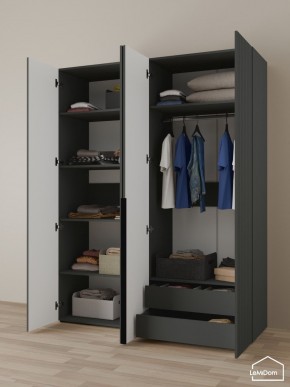 Шкаф Linnea MHR-4-2 2050х1600х510 (Графит-М 11.1.25) в Нижнем Тагиле - nizhniy-tagil.mebel24.online | фото 5