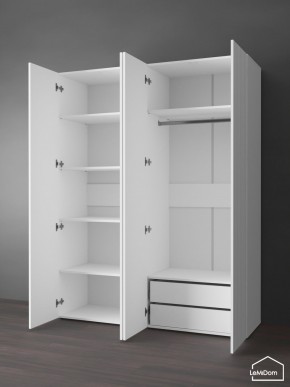 Шкаф Linnea MHR-4PO-2 2050х1600х510 (Белый-М 11.1.1) в Нижнем Тагиле - nizhniy-tagil.mebel24.online | фото 5