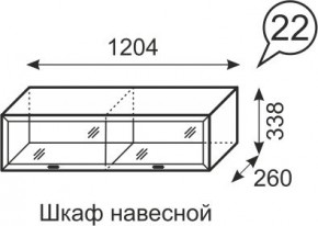 Шкаф навесной Венеция 22 бодега в Нижнем Тагиле - nizhniy-tagil.mebel24.online | фото 1