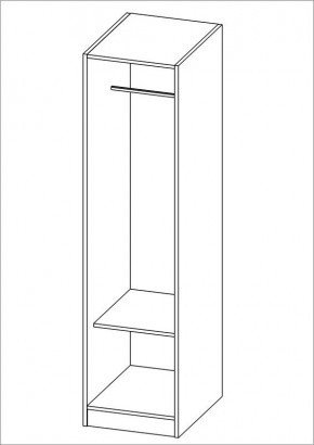 Шкаф ОРИОН однодверный, цвет белый в Нижнем Тагиле - nizhniy-tagil.mebel24.online | фото 2