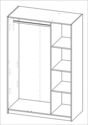 Шкаф ОРИОН трехдверный, цвет Дуб Венге в Нижнем Тагиле - nizhniy-tagil.mebel24.online | фото 3