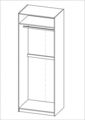 Шкаф ПЕГАС двухдверный, цвет белый в Нижнем Тагиле - nizhniy-tagil.mebel24.online | фото 3