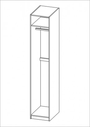 Шкаф ПЕГАС однодверный, цвет белый в Нижнем Тагиле - nizhniy-tagil.mebel24.online | фото 3