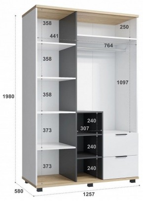 Шкаф платяной СкайЛайт СЛ-03К в Нижнем Тагиле - nizhniy-tagil.mebel24.online | фото 5