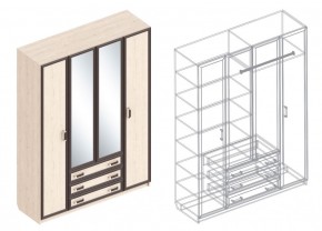 НАОМИ Шкаф 4-х створчатый в Нижнем Тагиле - nizhniy-tagil.mebel24.online | фото 3