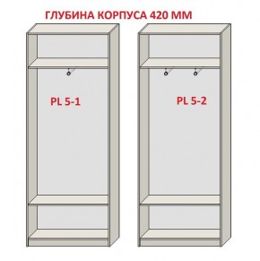 Шкаф распашной серия «ЗЕВС» (PL3/С1/PL2) Серый камень/Небраска натуральный в Нижнем Тагиле - nizhniy-tagil.mebel24.online | фото 8