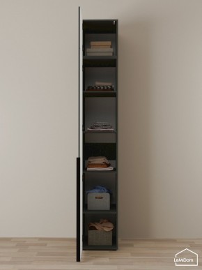 Шкаф с антресолью Linnea MHR-1A-2 2450х400х510 (Графит-М 11.1.25) в Нижнем Тагиле - nizhniy-tagil.mebel24.online | фото 4