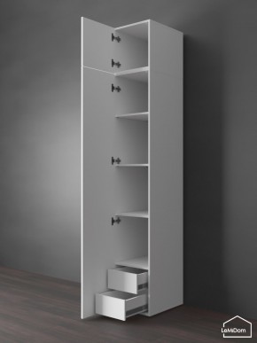 Шкаф с антресолью Linnea MHR-1POA-4 2450х400х510 (Белый-М 11.1.1) в Нижнем Тагиле - nizhniy-tagil.mebel24.online | фото 5