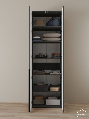Шкаф с антресолью Linnea MHR-2A-2 2450х800х510 (Графит-М 11.1.25) в Нижнем Тагиле - nizhniy-tagil.mebel24.online | фото 4