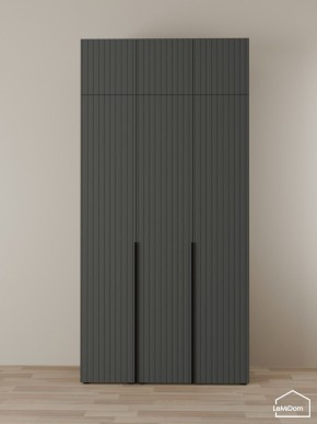 Шкаф с антресолью Linnea MHR-3A-1 2450х1200х510 (Графит-М 11.1.25) в Нижнем Тагиле - nizhniy-tagil.mebel24.online | фото 1