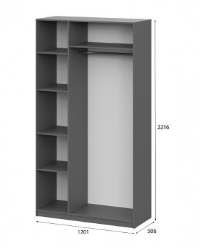 Шкаф ШК-5 (1200) Графит серый в Нижнем Тагиле - nizhniy-tagil.mebel24.online | фото 5