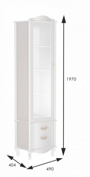 Шкаф-витрина Джульетта в Нижнем Тагиле - nizhniy-tagil.mebel24.online | фото 3