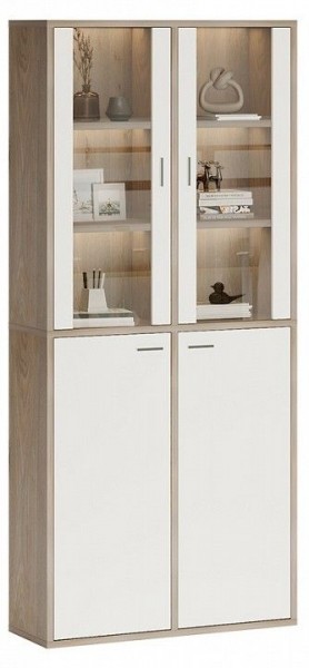 Шкаф-витрина Домино СУ(ш2в2)+2ФС+2ФГ в Нижнем Тагиле - nizhniy-tagil.mebel24.online | фото 2