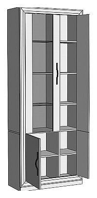 Шкаф-витрина Нобиле ШВтВ-ФСД-ФГК в Нижнем Тагиле - nizhniy-tagil.mebel24.online | фото 2