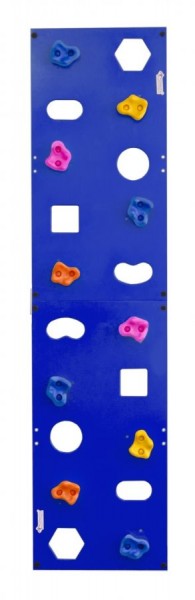 Скалодром пристенный (500*2000) стандарт ЭЛЬБРУС с отверстиями (10 шт. зацепов) цв.синий в Нижнем Тагиле - nizhniy-tagil.mebel24.online | фото
