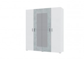 Спальный гарнитур NOVA (модульный) белый/бетон в Нижнем Тагиле - nizhniy-tagil.mebel24.online | фото 4